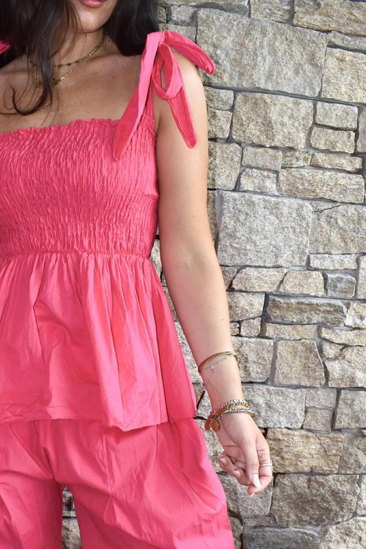 Paloma Bandeau Cami Miami Pink